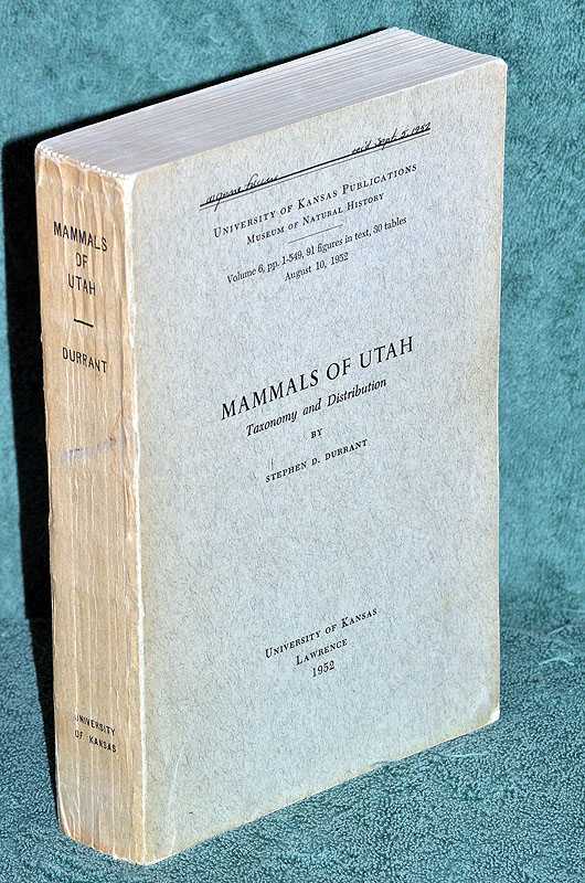 Mammals of Utah: Taxonomy and Distribution