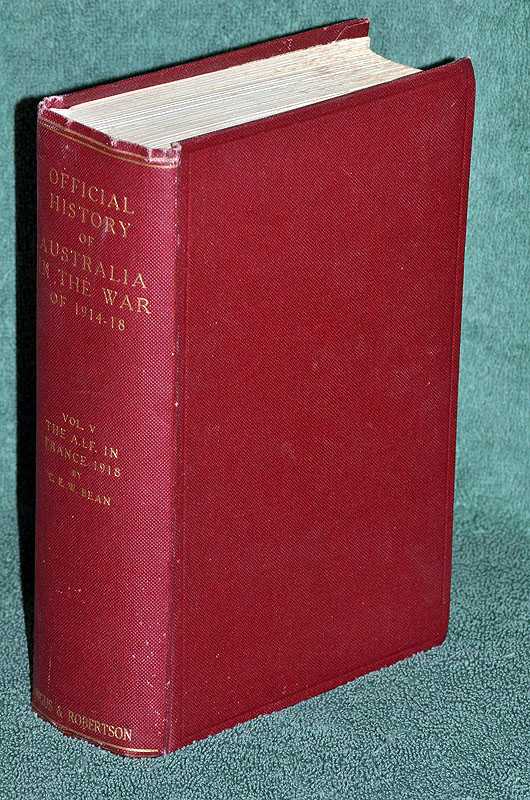The A I F in France, during the Main German Offensive, 1918: The Official History of Australia in the War of 1914 - 18: Vol V